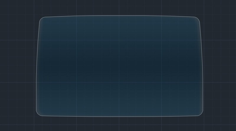 Захисне гібридне скло на монітор 8.4" MATT MAZDA 3 2016 - 2018