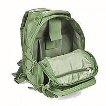 Сумка тактическая через плечо HLV D14 800D Olive, фото 6