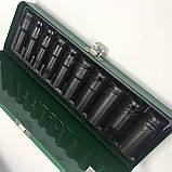 Набір довгих торцевих головок ударних TOPTUL 1/2" 10-24мм 10 од. GDAD1002, фото 4