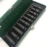 Набір довгих торцевих головок ударних TOPTUL 1/2" 10-24мм 10 од. GDAD1002, фото 3