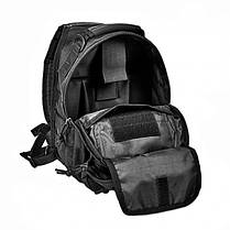 Сумка тактична через плече HLV D14 800D Black, фото 5