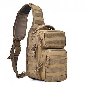 Сумка тактична через плече HLV D14 800D Beige, фото 1