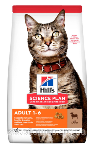 Корм Hills (Хілс) SP Feline Adult Optimal Care Lb для дорослих кішок з ягням, 10 кг