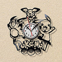 Pokemon Покемон Часы Покемон Покемон часы Пикачю часы Команда Покемонов Безшумные часы 30 см Детские часы