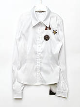 Біла блуза для дівчинки, розміри 9, 15 років..