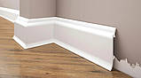 Плінтус ударостійкий Cezar з дюрополімеру LPC-16 заввишки 83 мм. Польща, фото 7