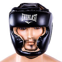 Шолом боксерський Everlast закритий, для боксу Чорний, M