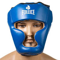 Шолом боксерський Fire&Ice закритий, для боксу Синій, S