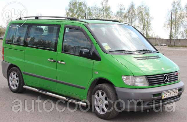 Поздовжні рейлінги з металевою ніжкою Mercedes Vito 638, фото 1