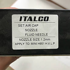 Сопло 1,2 мм для фарбопульта D-951-MINI HVLP ITALCO NS-D-951-MINI-1.2, фото 3