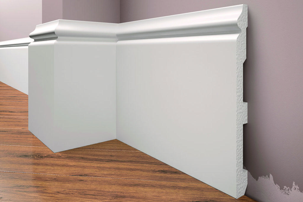 Плінтус високий ударостійкий LPC-33 Cezar з дюрополімер висотою 179 мм, 2,44 м. Польща, фото 1