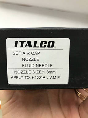 Сопло 1,3 мм для фарбопульта H-1001A LVMP ITALCO NS-H-1001A-1.3 LM, фото 3