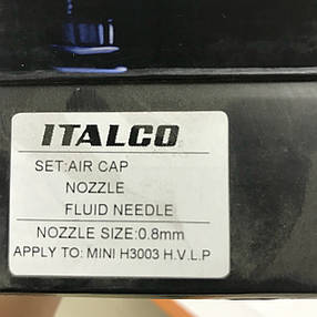 Змінне Сопло для фарбопульта H-3003-MINI 0,8 мм ITALCO NS-H-3003-MINI-0.8, фото 2