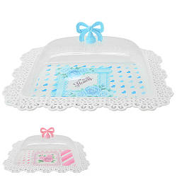 Тортівниця Stenson з кришкою прямокутна 43*33 см