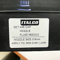 Форсунка 0,8 мм для краскопультів D-951-MINI LVMP AUARITA NS-D-951-MINI-0.8 LM, фото 3