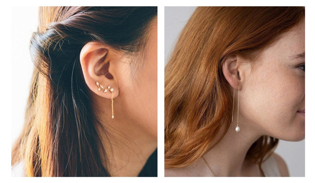 Серьги-протяжки - фото № 2