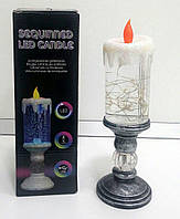 Светодиодная USB лампа "СВЕЧА" с блестками Sequinned LED Candle