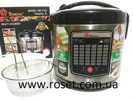Мультиварка Domotec MS 7725 5 л, 45 режимів, 900 Вт + фритюрниця