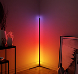 Підлоговий гловий алюмінієвий світильник RGB 1,6м, фото 2