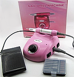 Фрезерний апарат Nail Master 45000 обертів , 65 вт рожевий, фото 4