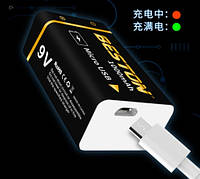 Аккумулятор USB 9v Beston крона 1000mAh