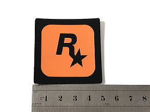 Нашивка Rockstar/ Рокстар 50х50 мм, фото 2