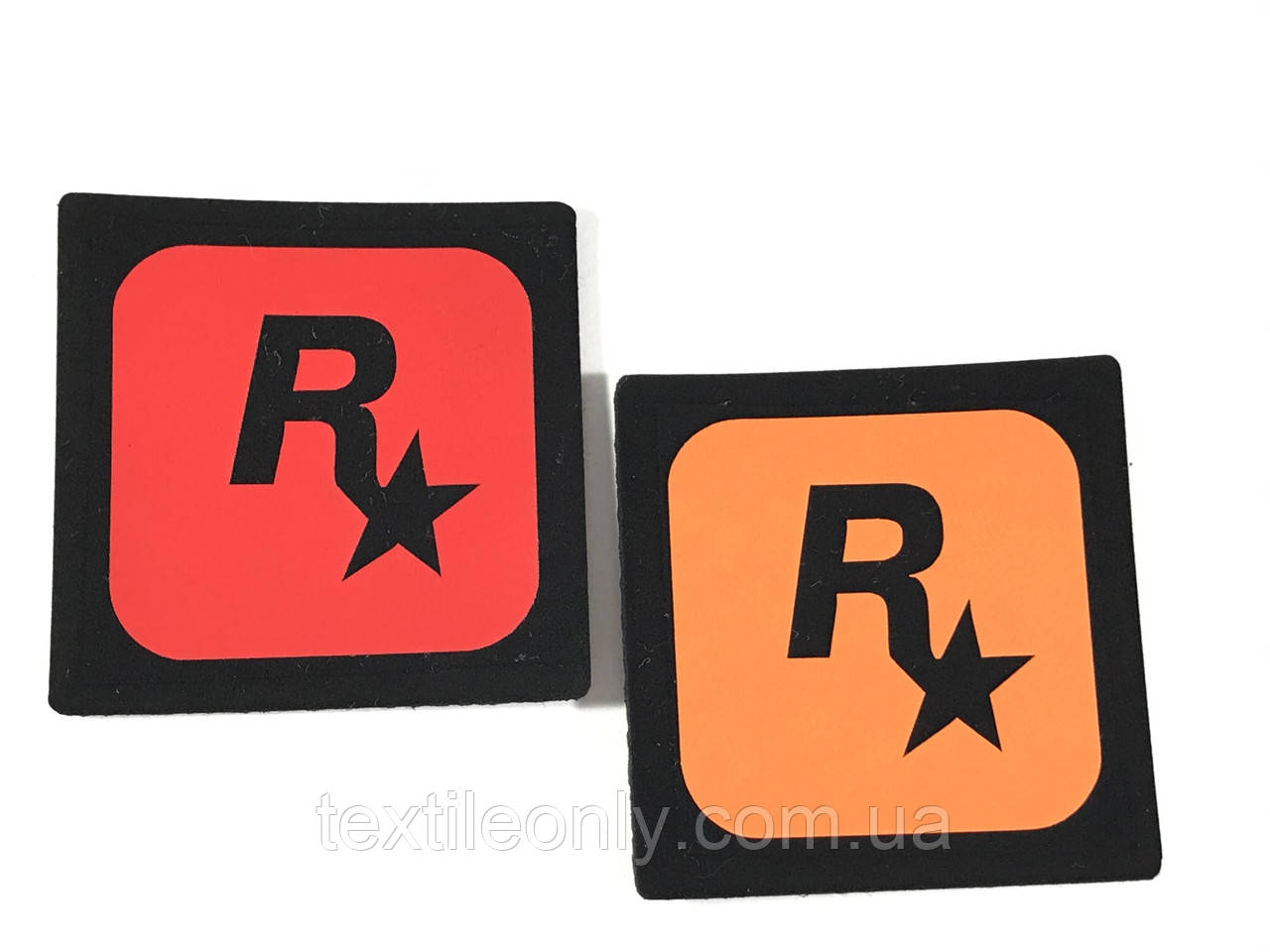 Нашивка Rockstar/ Рокстар 50х50 мм