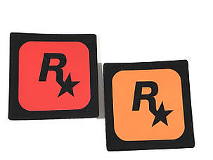 Нашивка Rockstar/ Рокстар 50х50 мм, фото 1