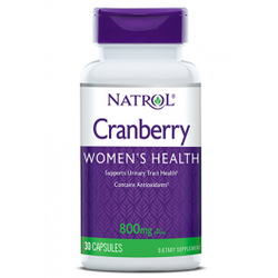 Журавлина, здоров'я сечових шляхів і сечового міхура Natrol Cranberry Extract 800mg — 30 кап