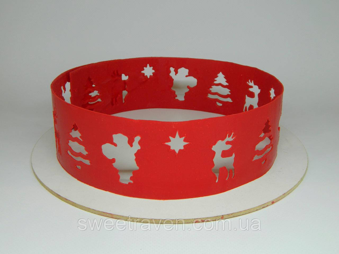 Трафарет кондитерський для шоколаду гнучкий "Christmas spirit", фото 1