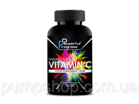 Вітамін C Powerful progress Vitamin C 90 таб., фото 2