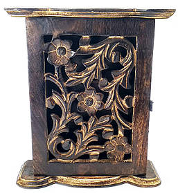 Ключниця різьблена мангове дерево (24,5х21х7 см)