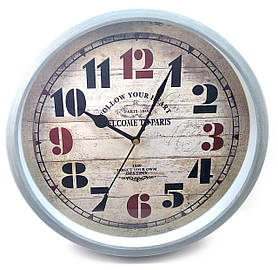 Годинники настінні "Welcome Paris" (d-30 см h-4.5 см)