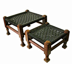 Стільці рожеве дерево (н-р 2шт)(35х35х25 см 27х27х20 см) Індія