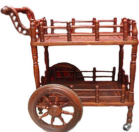 Стіл сервіровка рожеве дерево (90х80х50 см)