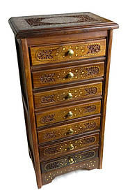 Комод рожеве дерево, 7 відділень, (80х39х27 см). Індія