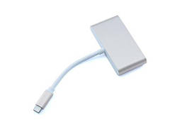 USB 3.1 Type-C хаб розгалужувач на 3x USB 3.0 + Type-C для живлення