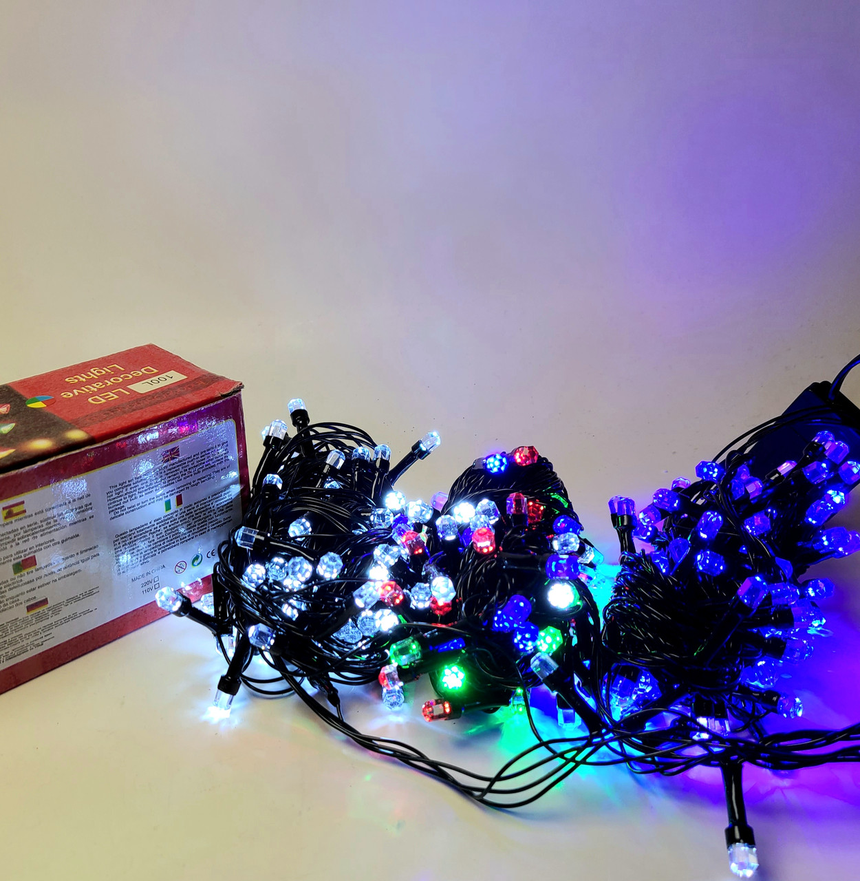 Гірлянда Led Кристал 5м 100л Теплий білий