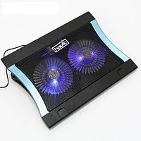 Підставка-кулер для ноутбука HAVIT HV-F2051 (14-17"), USB, black, підсвітка