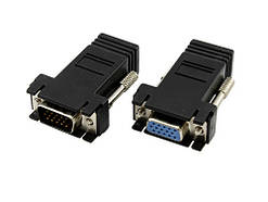 VGA подовжувач по RJ45 витій парі до 30м UTP тато-мама