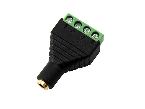 Перехідник 3.5мм TRRS mini-jack джек гніздо мама - клеммники 4pin