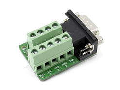 Перехідник RS232 DB9 COM-порт вилка тато - клеммники 9pin