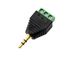 Перехідник 3.5мм TRS mini-jack джек тато - клеммники 3pin