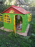 Дитячий ігровий пластиковий будиночок зі шторками ТМ Doloni (середній), фото 4