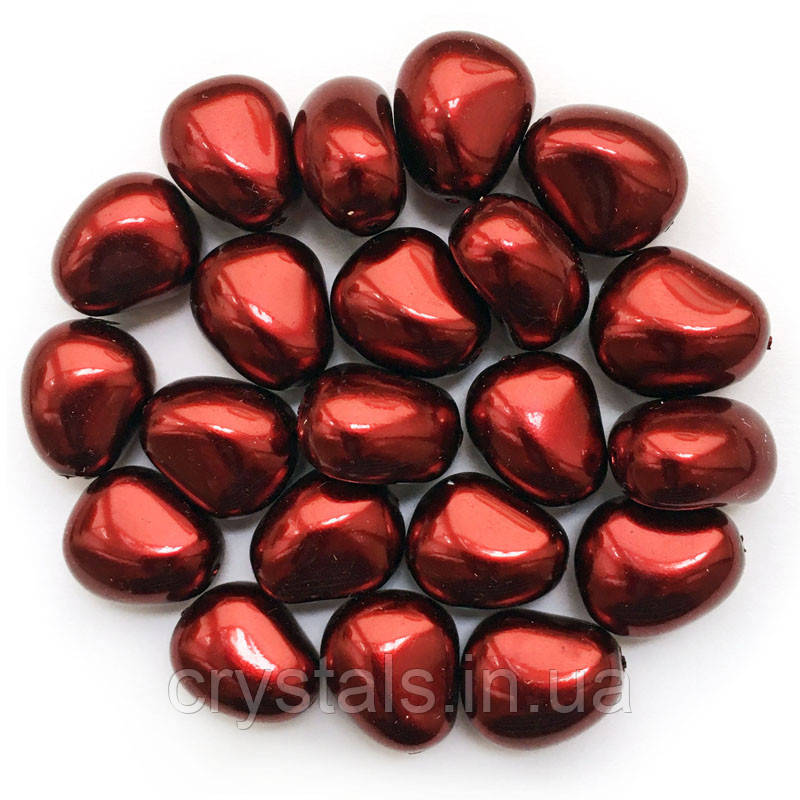 Перлина неправильної форми Preciosa (Чехія) 16х14 мм Bordeaux, фото 1