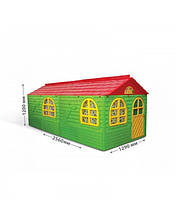 Дитячий ігровий пластиковий будиночок зі шторками ТМ Doloni (великий)