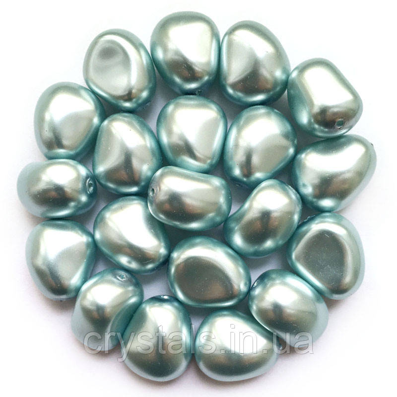 Перлина неправильної форми Preciosa (Чехія) 11х9.5 мм Light Blue