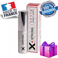 Стимулювальний спрей X-strong penis power spray, 15 ml, Оригінал Франція