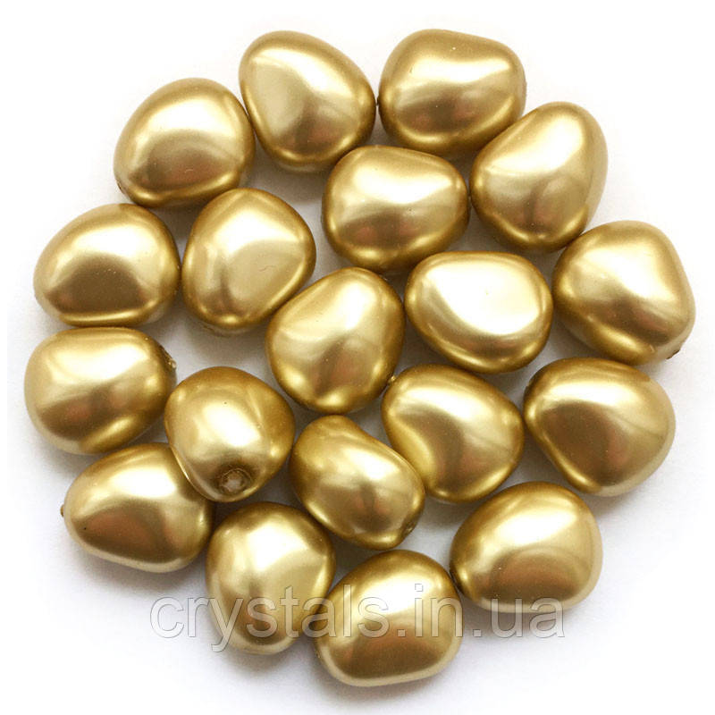 Перлина неправильної форми Preciosa (Чехія) 16х14 мм Vanilla, фото 1
