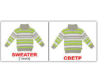 Картки Домана Одяг/Clothes 40 міні карток, фото 4
